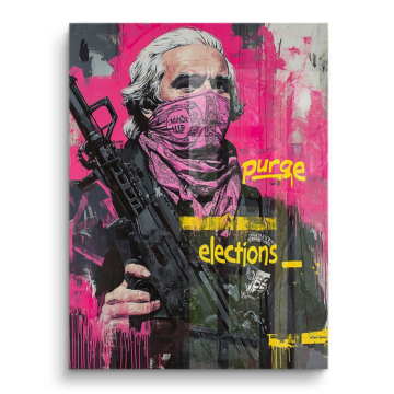 Wahlkampf-Schütze inspiriert von Purge - PVC-Bild glänzend