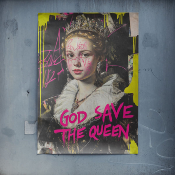 God Save reina - póster