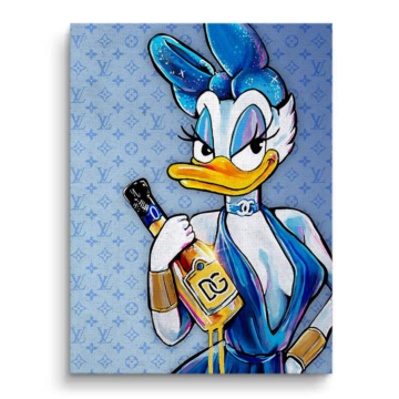 Daisy Duck Inspired Fashion Diva Canvas Art