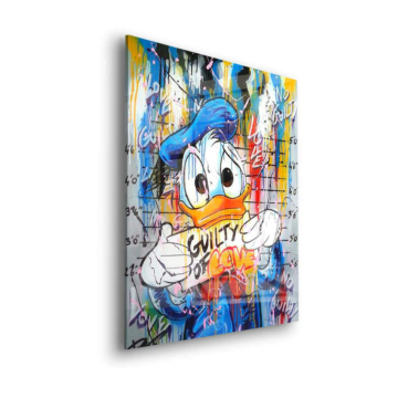 Daisy Duck Inspired Guilty Love Acrylic Glass Art
