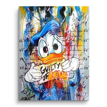 Daisy Duck Inspired Guilty Love PVC Gloss Art