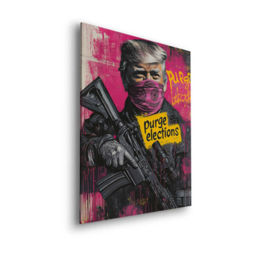 Cartel político inspirado en Purge - cuadro Dibond mate