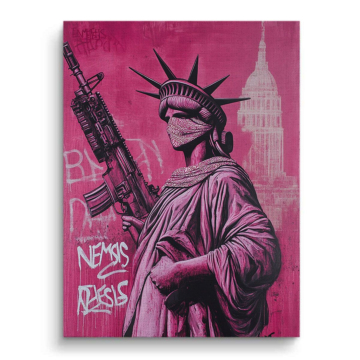 Armed Statue Of Liberty Canvas Art