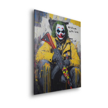 Arkham Rebell inspiriert von Joker - Dibond-Bild matt