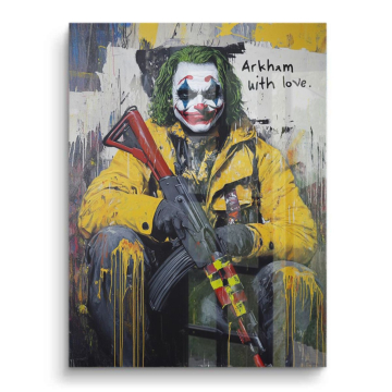 Arkham Rebell inspiriert von Joker - PVC-Bild glänzend