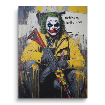 Arkham Rebell inspiriert von Joker - PVC-Bild matt
