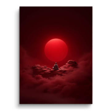 Red Eclipse Landscape PVC Matt Art