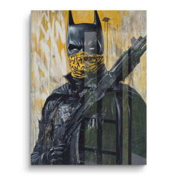 Maskierter Vigilant inspiriert von Batman - PVC-Bild glänzend