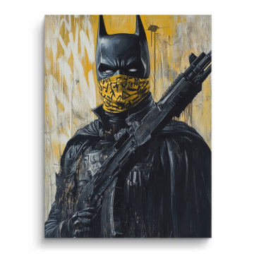 Maskierter Vigilant inspiriert von Batman - PVC-Bild matt