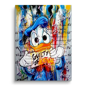 Daisy Duck Inspired Guilty Love Canvas Art