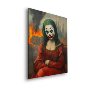 Mona Lisa inspirowana Jokerem - obraz na dibondzie matowym