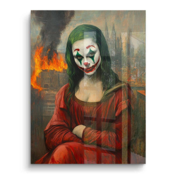 Mona Lisa inspirada en Joker - cuadro PVC brillante