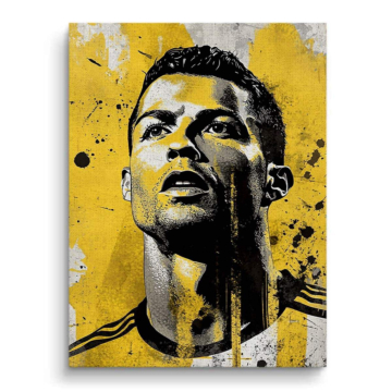 Cristiano Ronaldo Inspired Pop Art Canvas Art