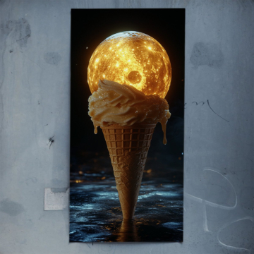 Lune glace glace cone - poster