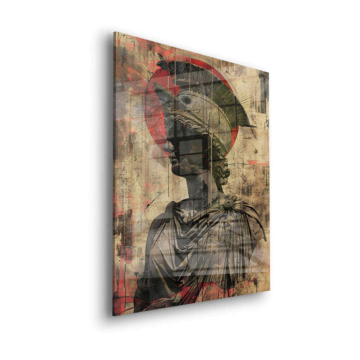 Ancient Warrior Bust Acrylic Glass Art