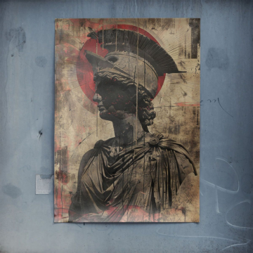 Ancient Warrior Bust Poster Art