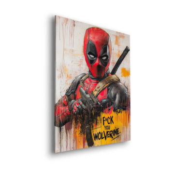 Deadpool Inspired Wolverine Joke Dibond Matt Art