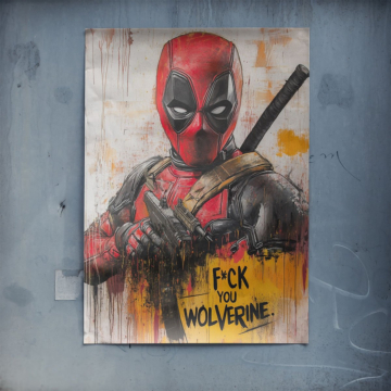 Deadpool Inspired Wolverine Joke Poster Art