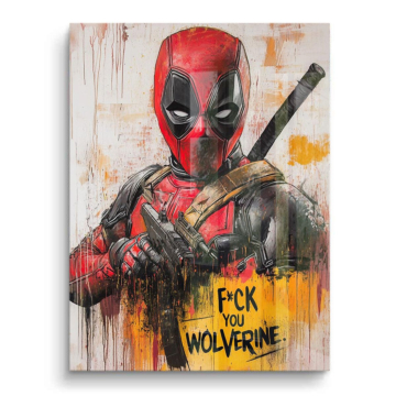 Deadpool Inspired Wolverine Joke PVC Gloss Art