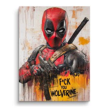 Deadpool Inspired Wolverine Joke PVC Matt Art