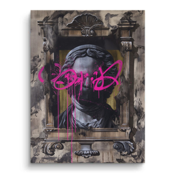 Neon Graffiti Classic Bust PVC Matt Art