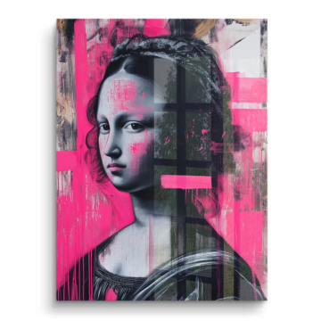 Mona Lisa Inspired Pink Muse PVC Gloss Art
