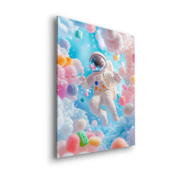 Astronaut Candy Clouds Dibond Matt Art