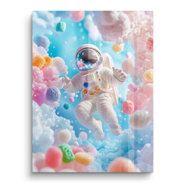 Astronaut Candy Wolken - PVC-Bild glänzend