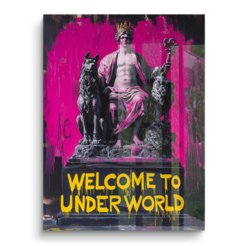 Welcome underworld trône - tableau PVC brillant