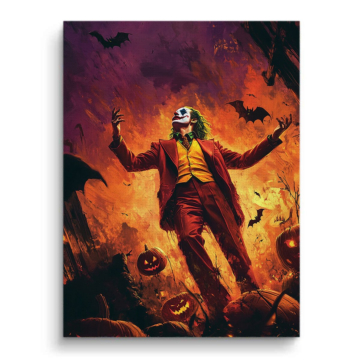 Brasier inspiré de Joker - tableau sur toile