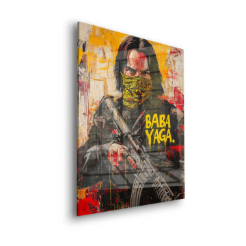 Baba Yaga inspirowana Johnem Wickiem - obraz na szkle akrylowym