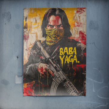 Baba Yaga inspirado en John Wick - póster