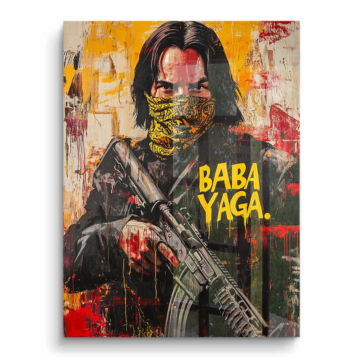 Baba Yaga inspirado en John Wick - cuadro PVC brillante