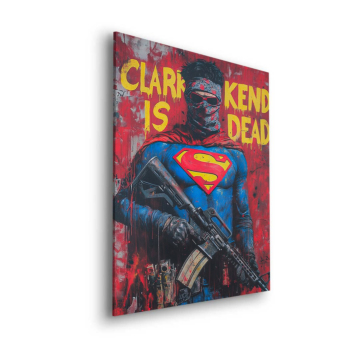 Plakat buntownika inspirowany Supermanem - obraz na dibondzie matowym