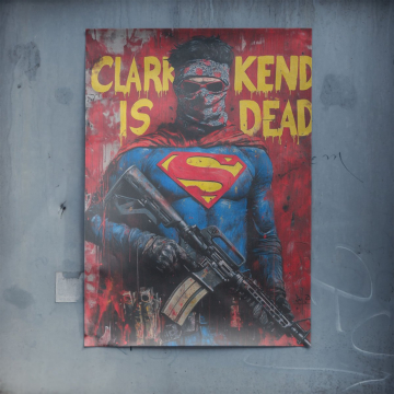Rebelde inspirado en Superman - póster