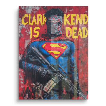Rebellenposter inspiriert von Superman - PVC-Bild glänzend