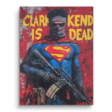 Superman Inspired Rebel Poster PVC Matt Art