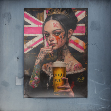Local Pub Rebel Queen Poster Art