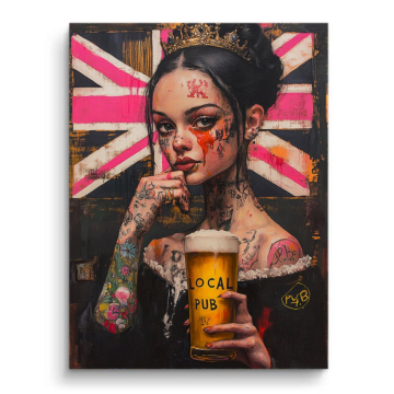 Local Pub Rebel Queen PVC Matt Art