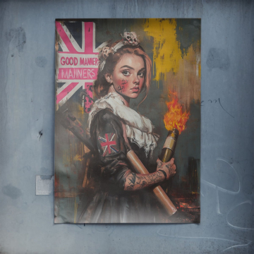 Reina rebelde de buenos modales - póster