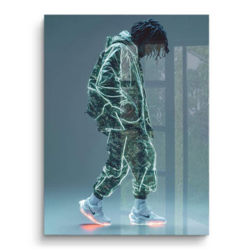 Glowing Streetwear Figure PVC Gloss Art