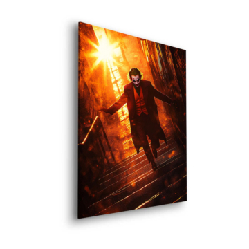 Feu échappée inspiré de Joker - tableau Dibond mat