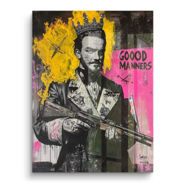 Good Manners gánster - cuadro PVC brillante