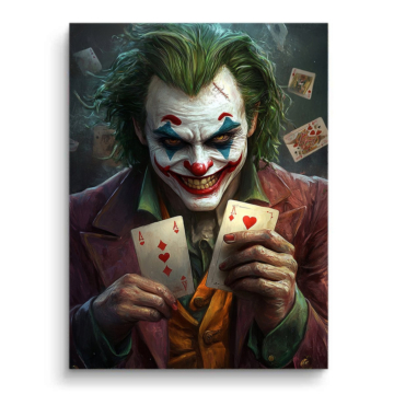Carte gambit inspiré de Joker - tableau PVC mat