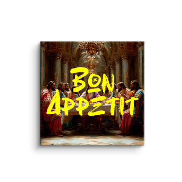 Bankiet bon appetit - obraz na matowym PVC