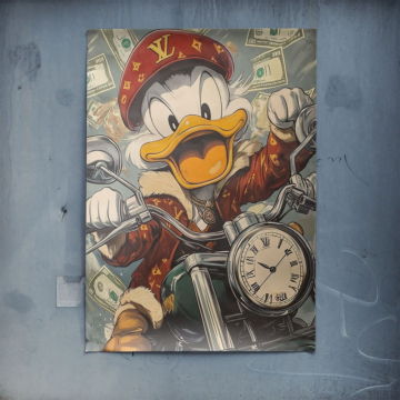 Motard de luxe inspiré de Donald Duck - poster