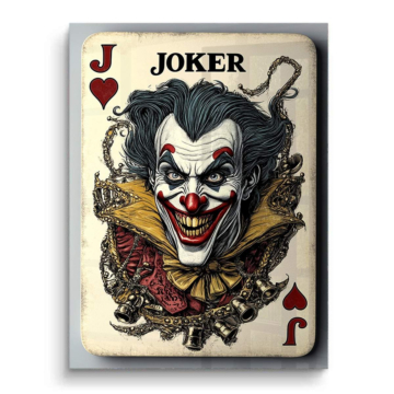 Spielkarte inspiriert von Joker - Acrylglasbild