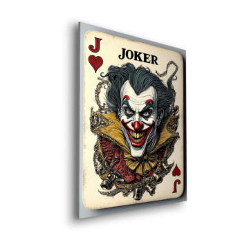 Carta de juego inspirada en Joker - cuadro Dibond mate