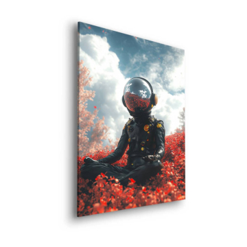 Astronaut Autumn Field Dibond Matt Art