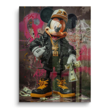 Mickey Mouse Inspired Street PVC Gloss Art